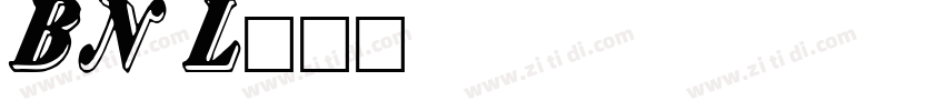 BankNue Lined字体转换